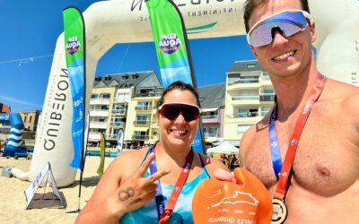 🏊‍♂️🏊‍♀️ Défi des Ports – Quiberon : un premier 7500m réussi pour Nicolas et Natacha !